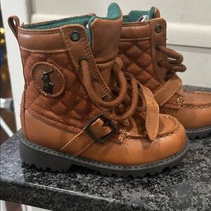 Polo by Ralph Lauren Tan Kids Boots
